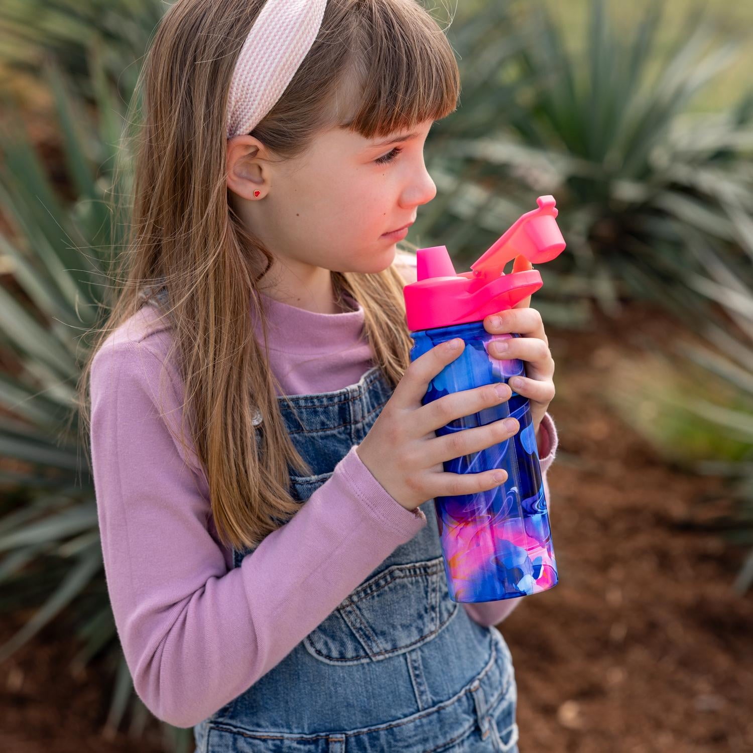 Simple Modern 18 fl oz Insulated Stainless Steel Summit Water Bottle with Covered Silicone Straw Lid | Dreamcicle | QYG4