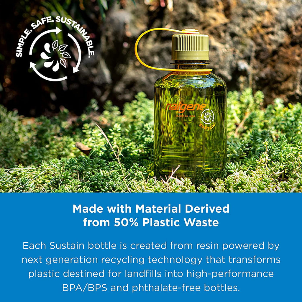 Nalgene Sustain 16 oz. Narrow Mouth Water Bottle - Cornflower Blue | 7G3R