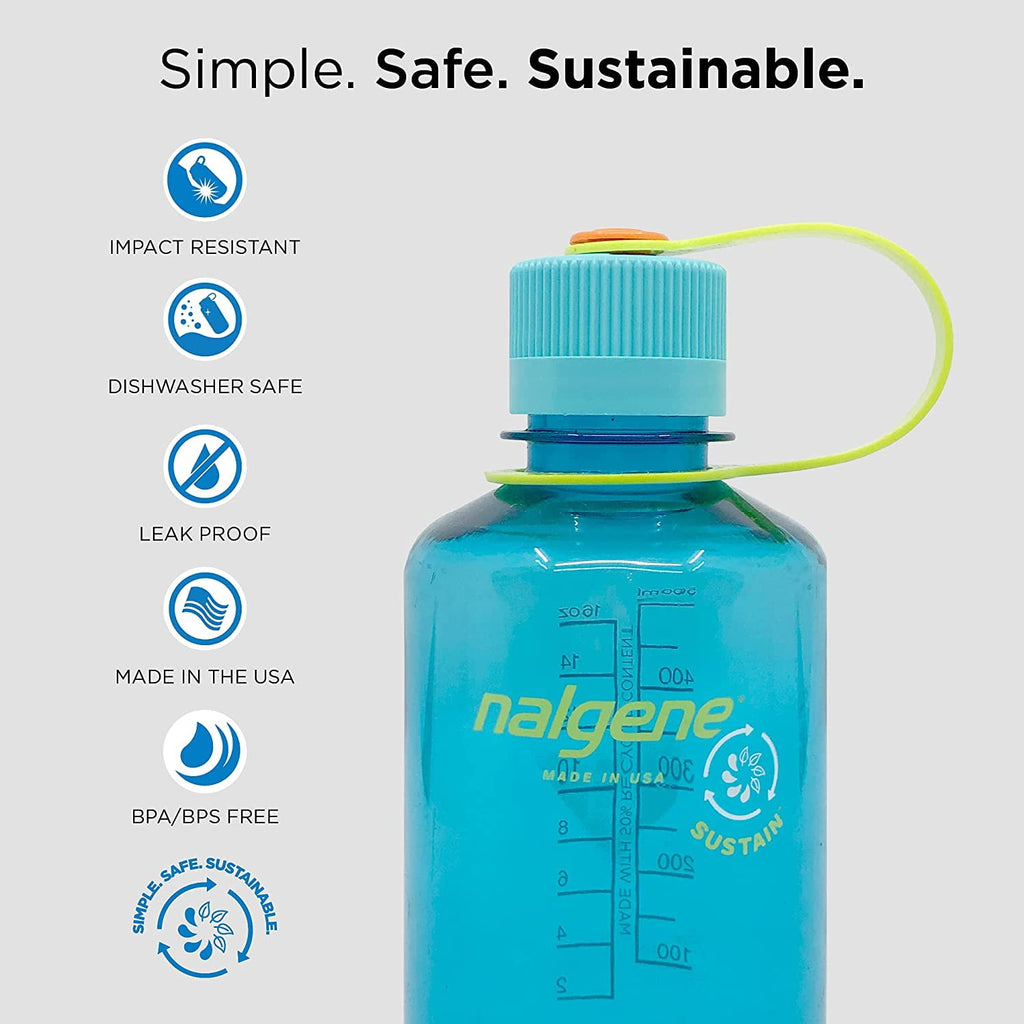 Nalgene Sustain 16 oz. Narrow Mouth Water Bottle - Cornflower Blue | 7G3R