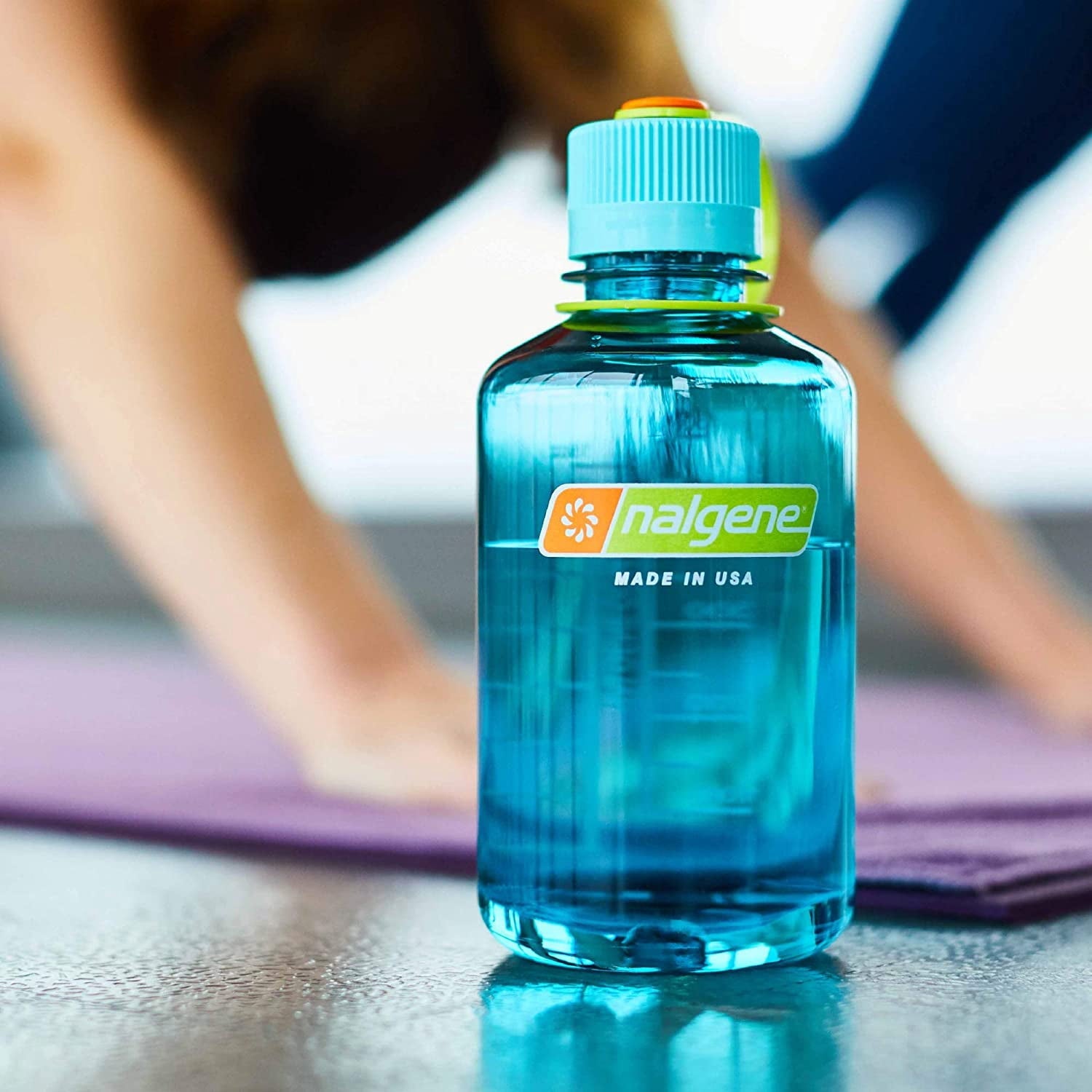 Nalgene Sustain 16 oz. Narrow Mouth Water Bottle - Cornflower Blue | 7G3R