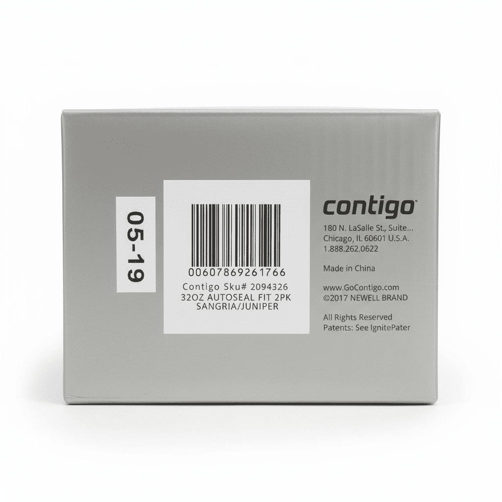 Contigo 32oz AutoSeal Fit Water Bottle 2-Pack Sangria Juniper New Damaged Box | F2MX