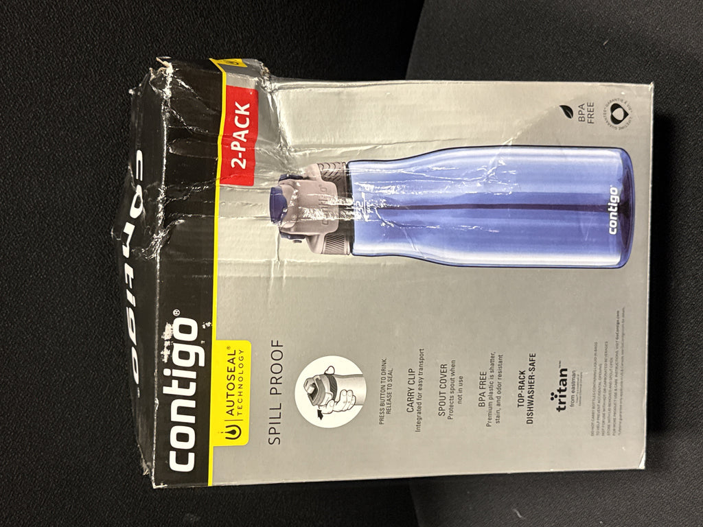 Contigo 32oz AutoSeal Fit Water Bottle 2-Pack Sangria Juniper New Damaged Box | F2MX