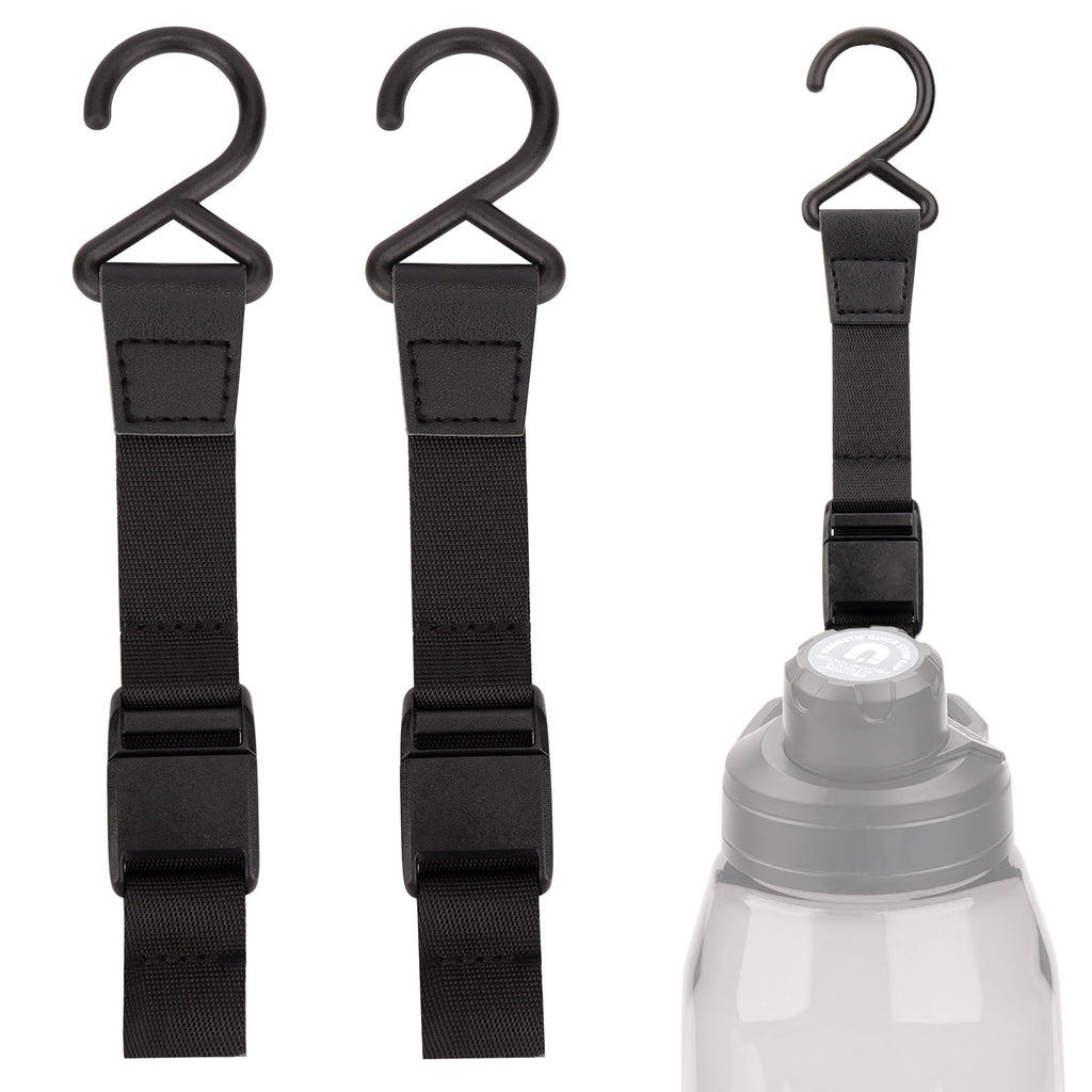 Linkidea 2 Pack Fence Hooks for Sport Water Bottle, Compatible with CamelBak Chute Mag Steel/Tritan 20/24/25/32/40/50oz, S Shaped Hook Hanger Magnetic Buckle for Outdoor Sports Camping | G7WR