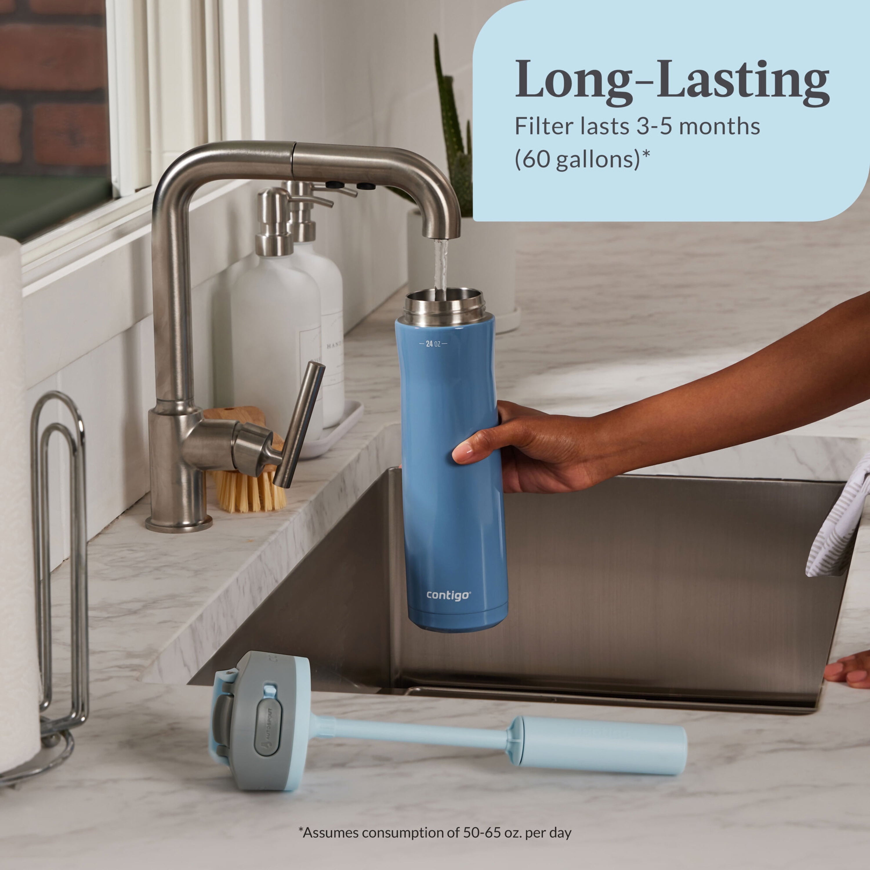 Contigo® Replacement Filter for Wells Filter Water Bottle with AUTOSPOUT® Straw Lid | CHU2