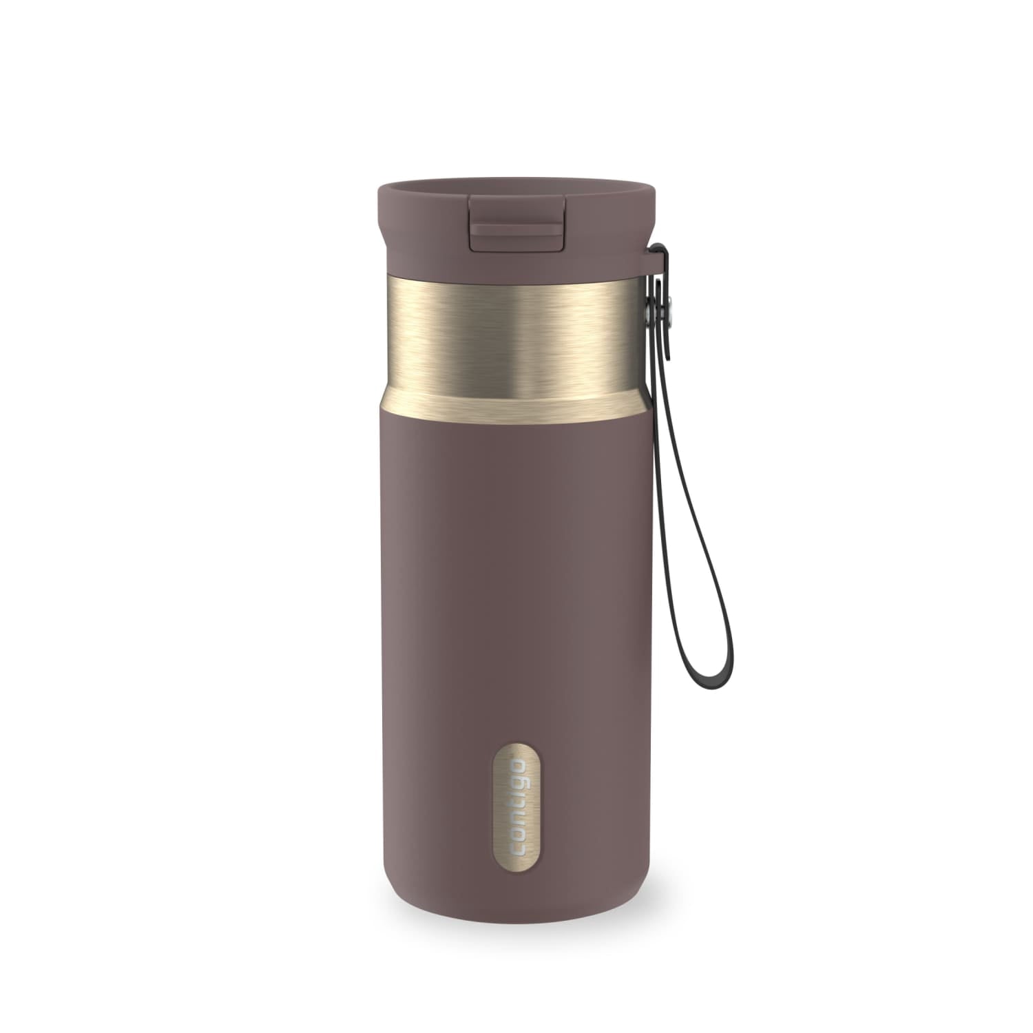 Contigo SnapSeal 16 oz Leakproof Stainless Steel Water Bottle with Carrying Strap | Z36N
