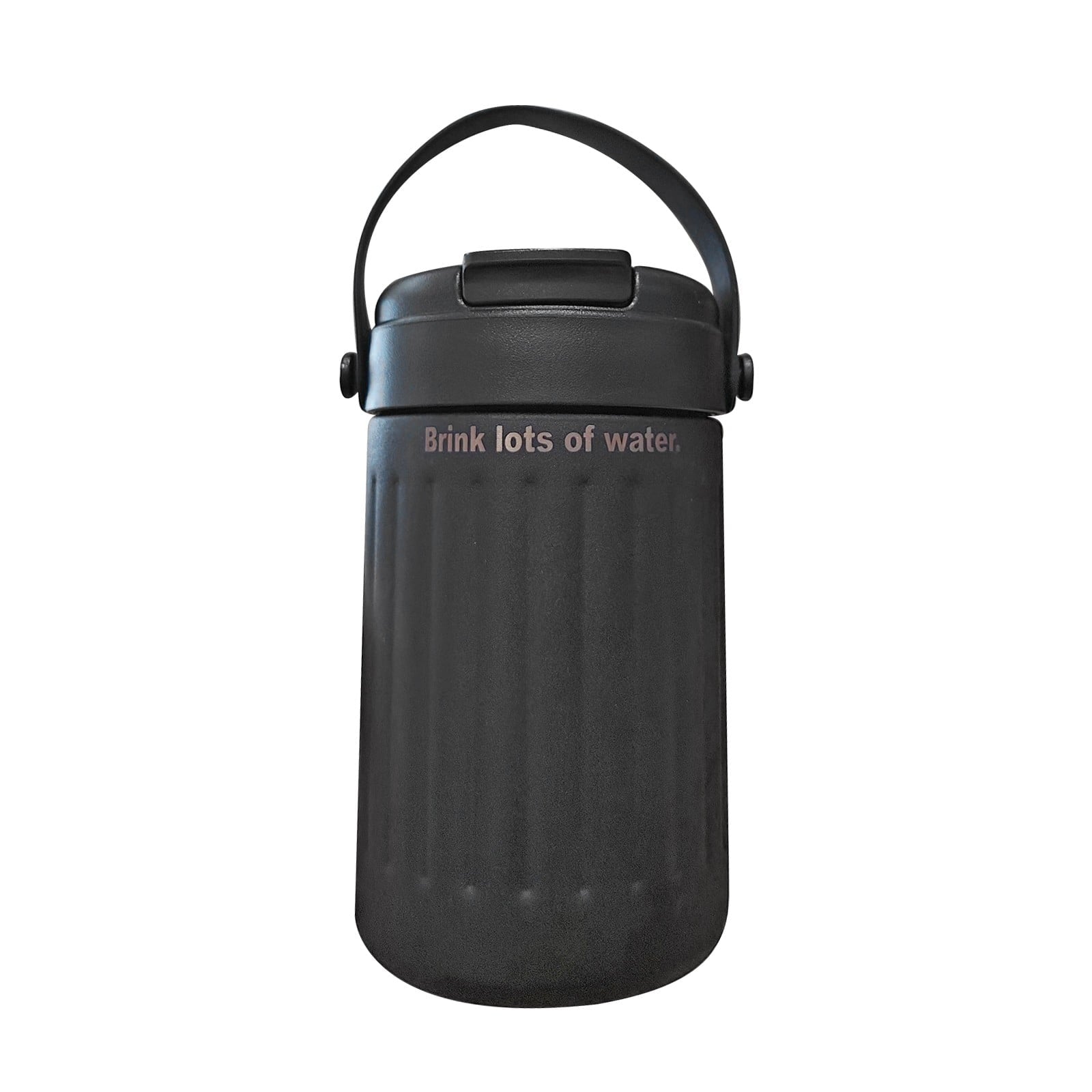 BinKFF Simple Modern Travel Coffee Mug, Insulated Coffee Tumblers with Lid, Double Walled Iced Travel Coffee Mug for Woman and Man Stainless Steel Tumbler with Handle | 43AB