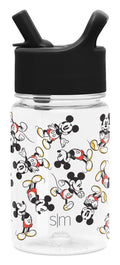 Simple Modern Disney 12oz Summit Kids Tritan Water Bottle with Straw Lid for Toddler - Dishwasher Safe Travel Tumbler - Disney: Mickey Retro | L8IS