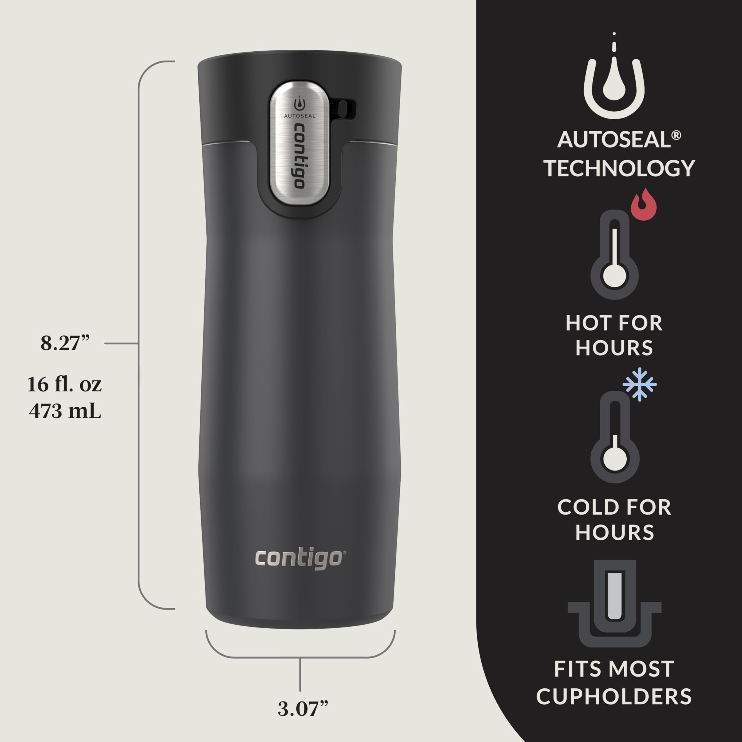 Autoseal West Loop Vacuum-insulated Stainless Steel Travel Mug With Easy-clean Lid 20 Oz Sake | JWYP