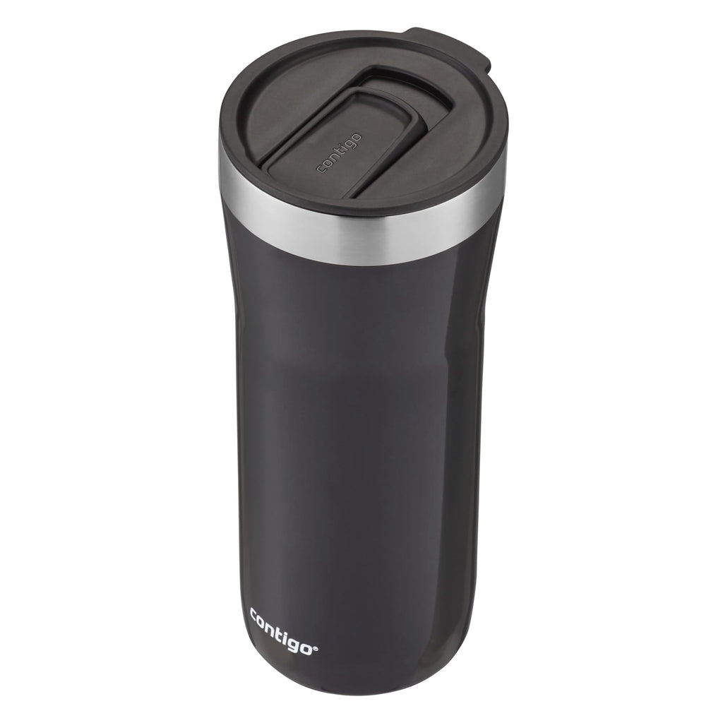 Contigo Streeterville Stainless Steel Tumbler with Plastic Straw and Splash-Proof Lid, Licorice, 32 fl. oz | CGGX