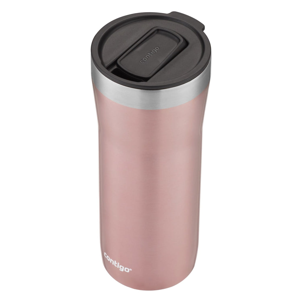 Contigo Streeterville Stainless Steel Tumbler with Plastic Straw and Splash-Proof Lid, Licorice, 32 fl. oz | CGGX
