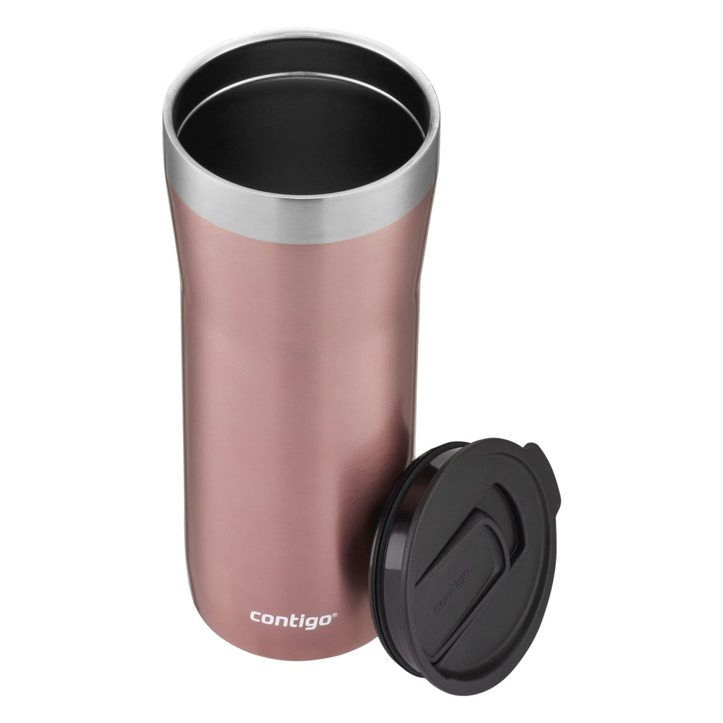 Contigo Streeterville Stainless Steel Tumbler with Plastic Straw and Splash-Proof Lid, Licorice, 32 fl. oz | CGGX