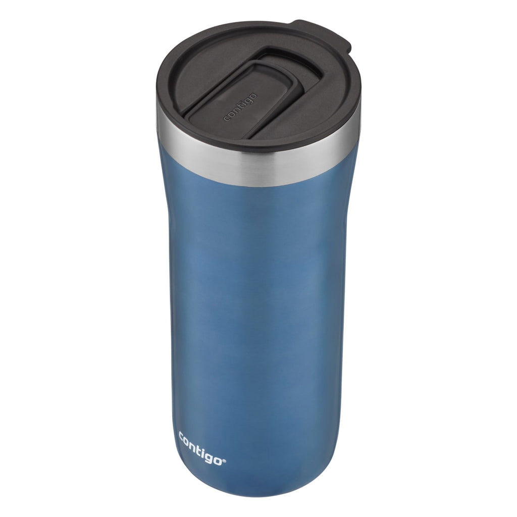Contigo Streeterville Stainless Steel Tumbler with Plastic Straw and Splash-Proof Lid, Licorice, 32 fl. oz | CGGX