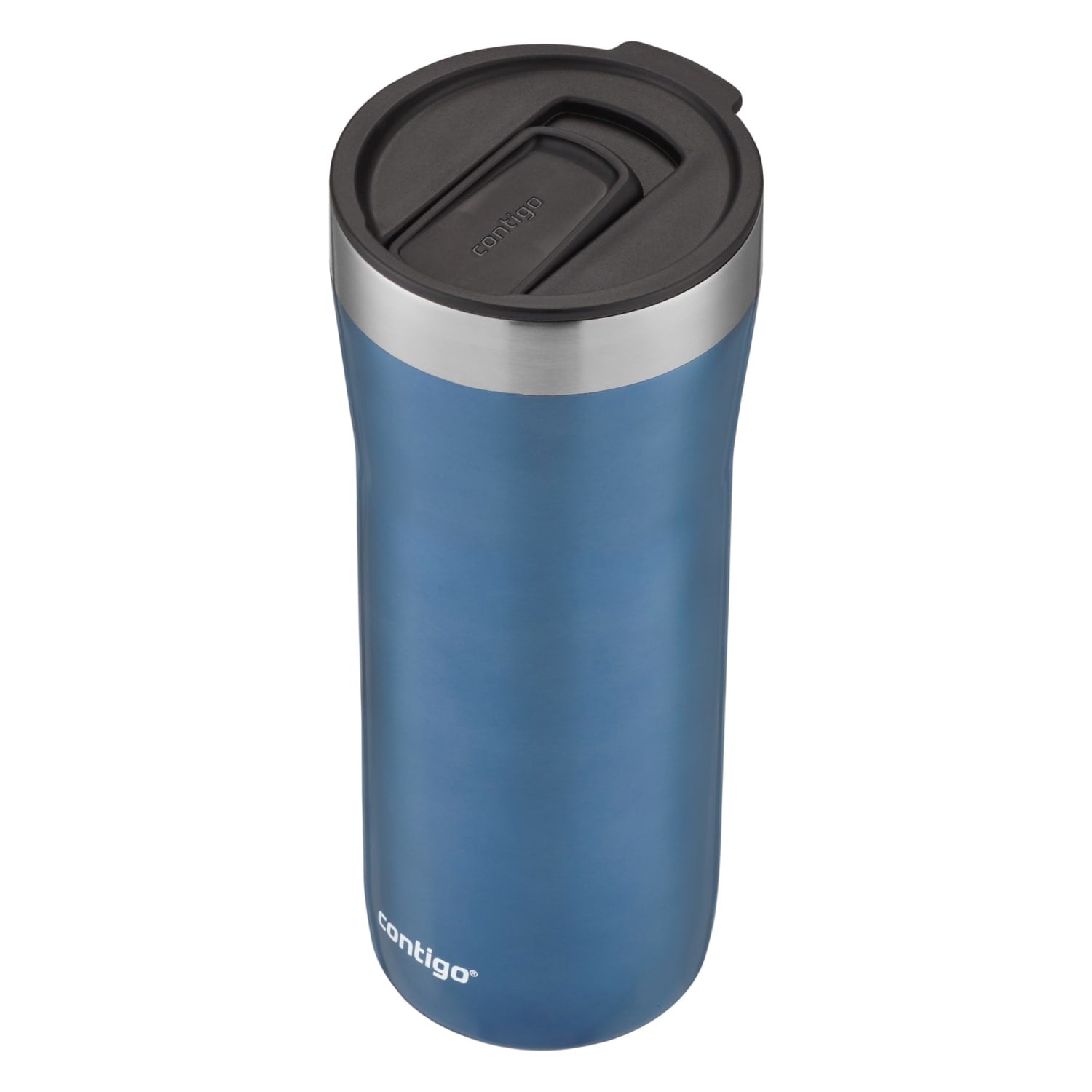 Contigo Streeterville Stainless Steel Tumbler with Plastic Straw and Splash-Proof Lid, Licorice, 32 fl. oz | CGGX