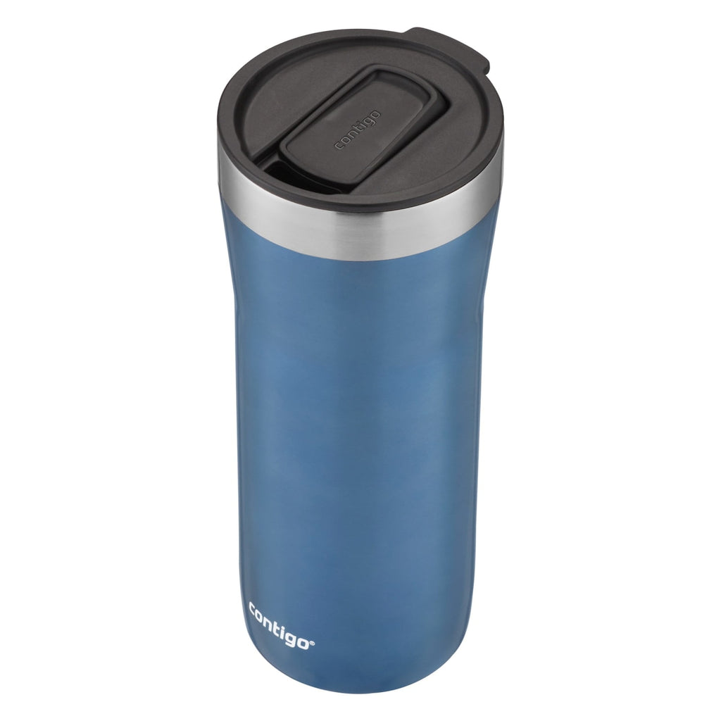 Contigo Streeterville Stainless Steel Tumbler with Plastic Straw and Splash-Proof Lid, Licorice, 32 fl. oz | CGGX