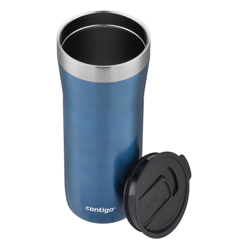 Contigo Streeterville Stainless Steel Tumbler with Plastic Straw and Splash-Proof Lid, Licorice, 32 fl. oz | CGGX