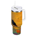 30 oz Insulated Stainless Steel Tumbler Double Wall Stainless Steel Tumbler with 2-Way Drinking Birds on A Wire | TGF5