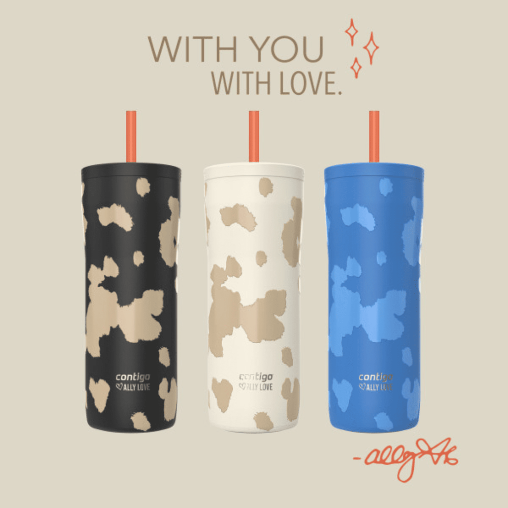 Contigo x Ally Love Streeterville 2.0 Stainless Steel Tumbler with Straw, 24 oz, Stellar Jay | 13E8
