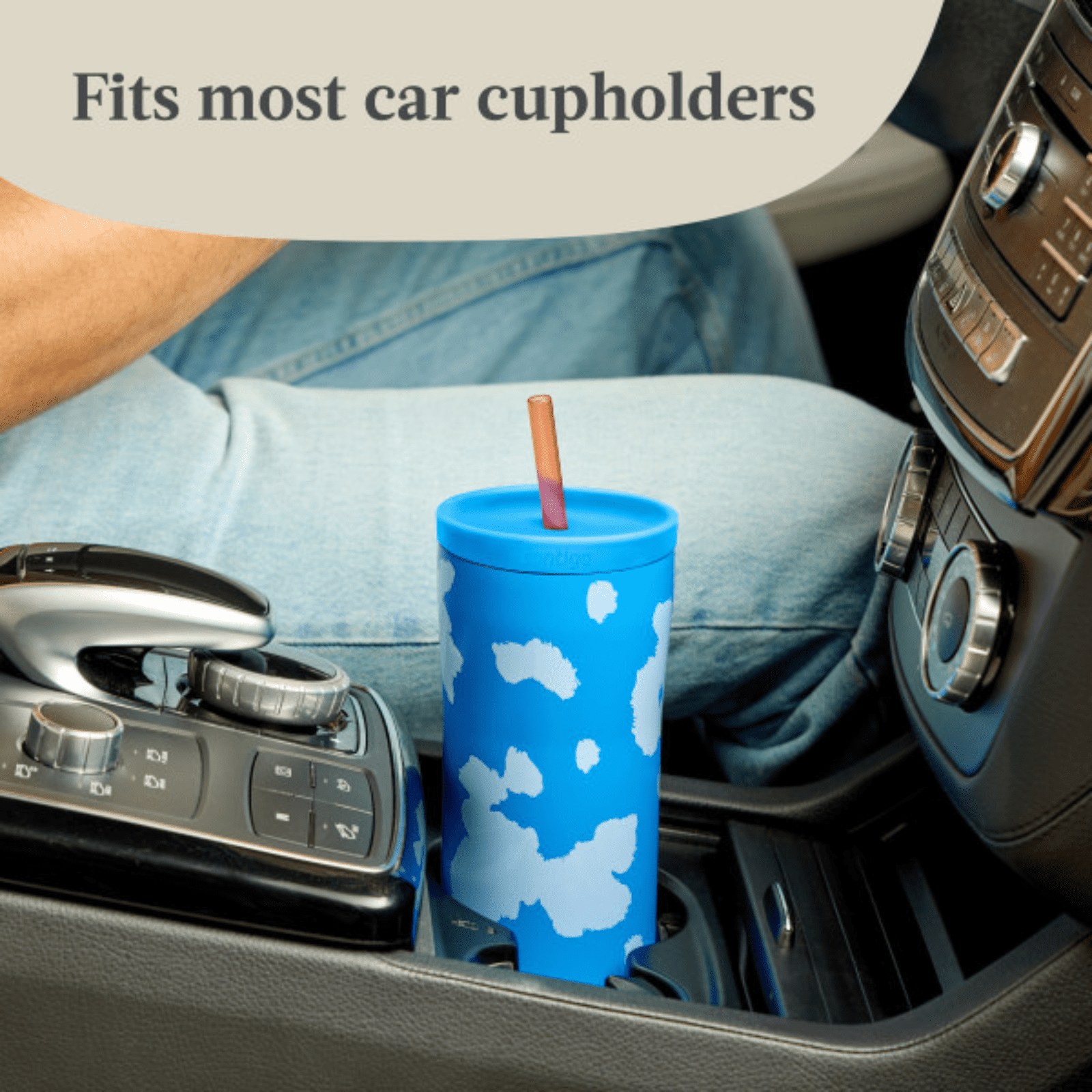 Contigo x Ally Love Streeterville 2.0 Stainless Steel Tumbler with Straw, 24 oz, Stellar Jay | 13E8
