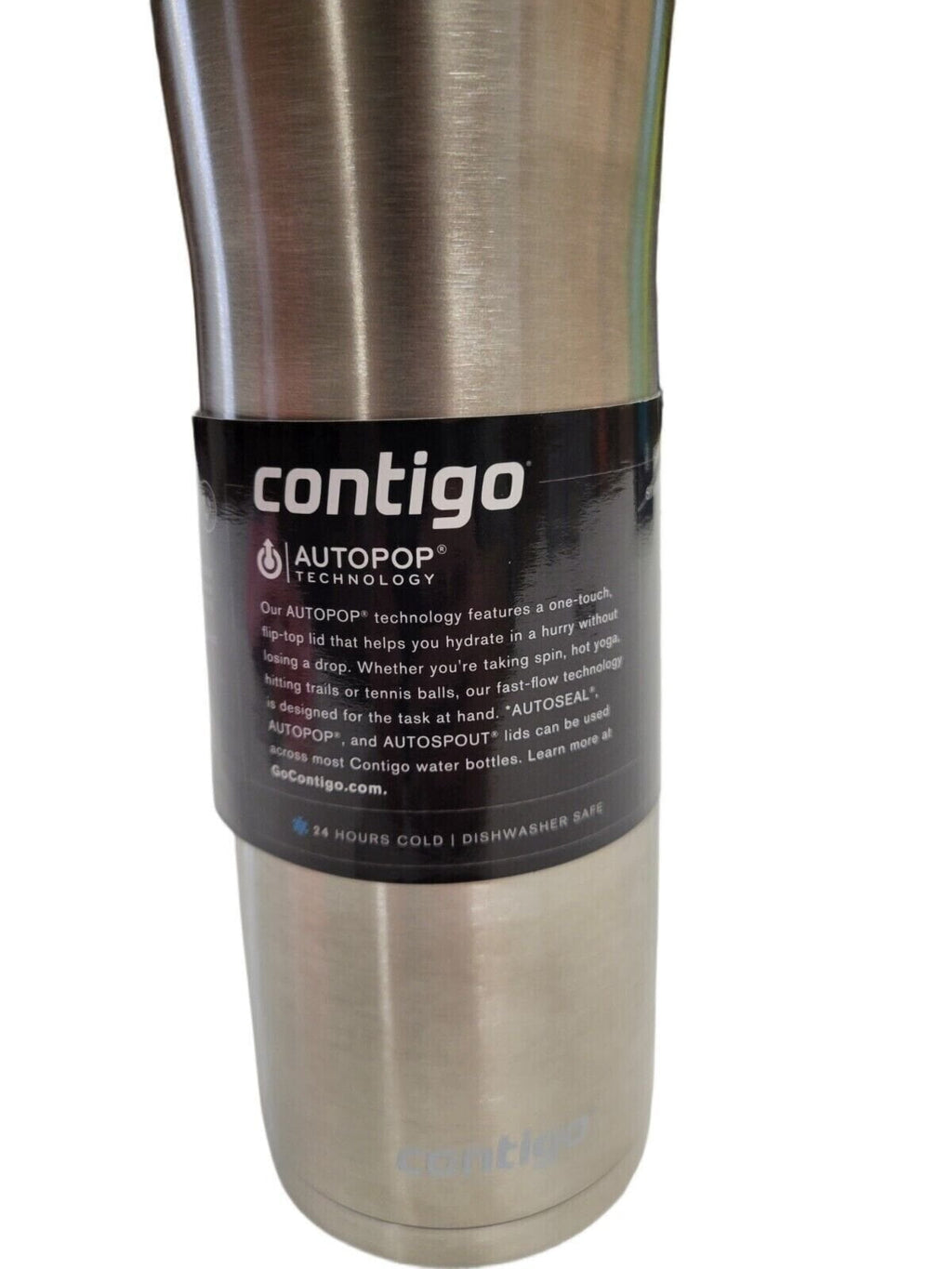 Contigo 20 oz. Jackson Chill 2.0 Water Bottle - Stainless Steel w/Licorice | 2ZGJ