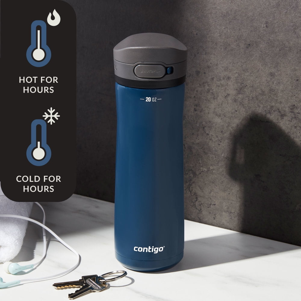 Contigo 20 oz. Jackson Chill 2.0 Water Bottle - Stainless Steel w/Licorice | 2ZGJ