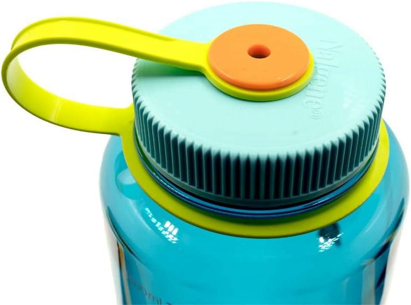 Nalgene Sustain Tritan BPA-Free Water Bottle Made with Material Derived from 50% Plastic Waste (using ISCC certified mass balance), 48 OZ, Wide Mouth, Blue | KSM6