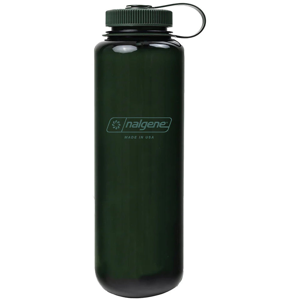 Nalgene Sustain Tritan BPA-Free Water Bottle Made with Material Derived from 50% Plastic Waste (using ISCC certified mass balance), 48 OZ, Wide Mouth, Blue | KSM6