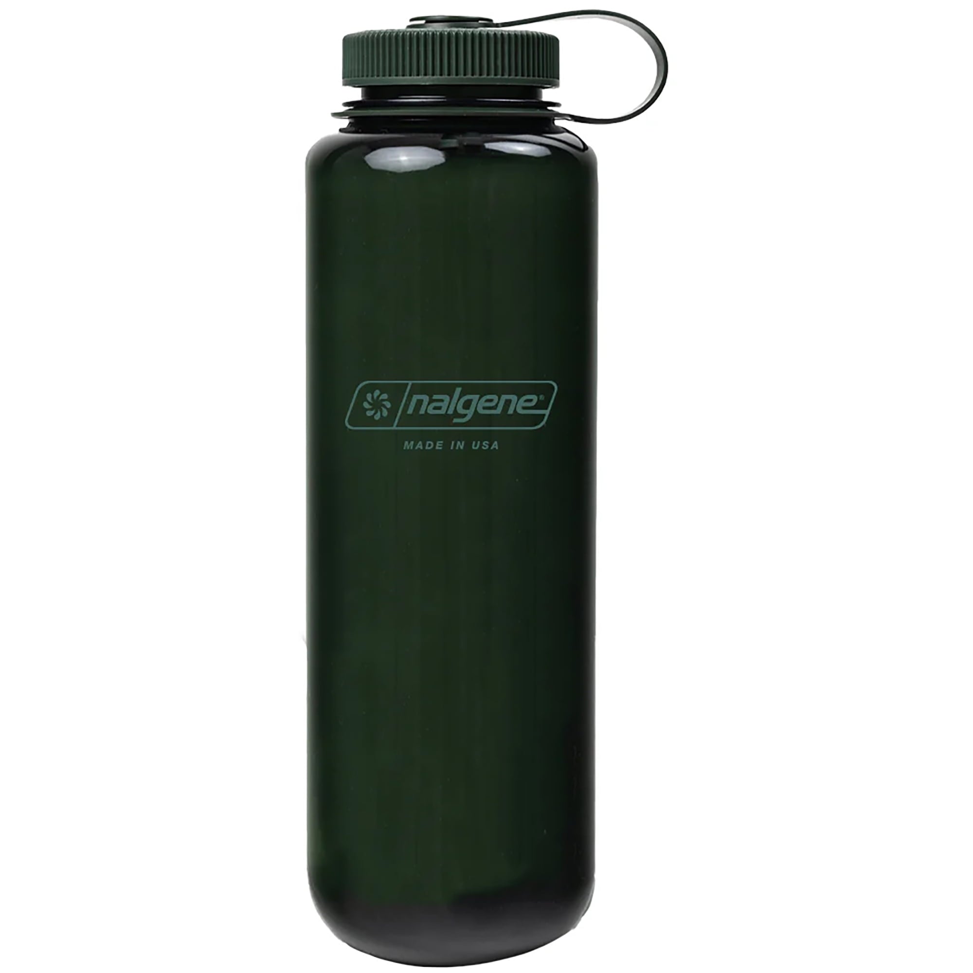 Nalgene Sustain Tritan BPA-Free Water Bottle Made with Material Derived from 50% Plastic Waste (using ISCC certified mass balance), 48 OZ, Wide Mouth, Blue | KSM6