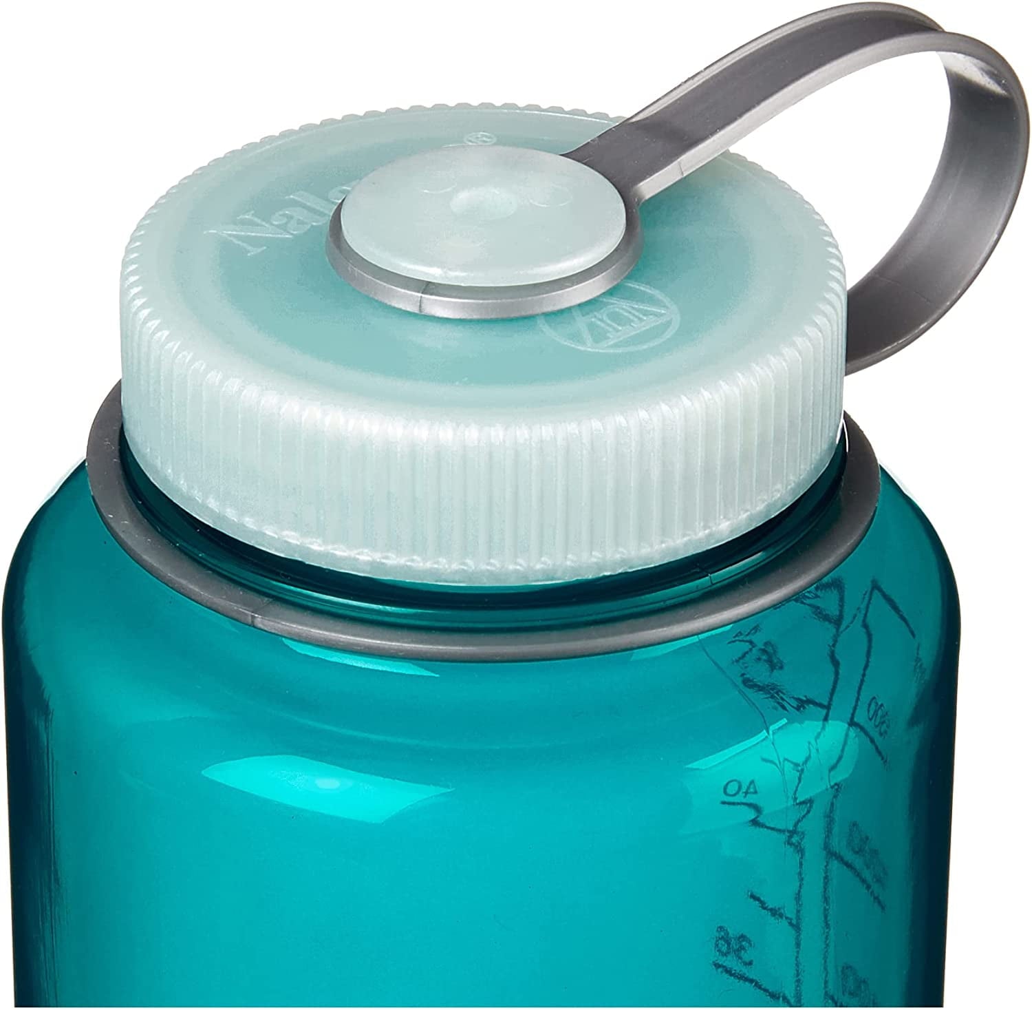 Nalgene Sustain Tritan BPA-Free Water Bottle Made with Material Derived from 50% Plastic Waste (using ISCC certified mass balance), 48 OZ, Wide Mouth, Blue | KSM6
