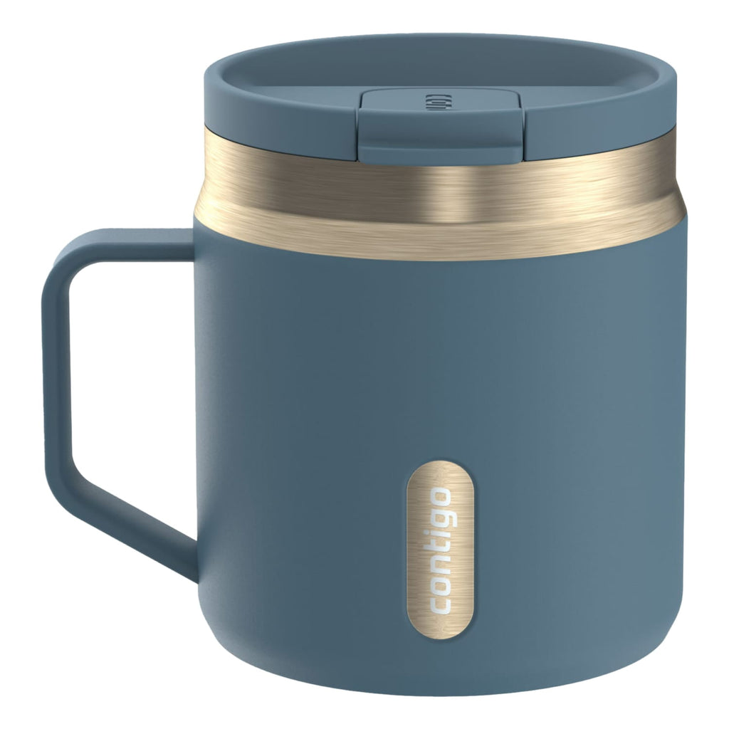 Contigo SnapSeal Leakproof Stainless Steel Reusable Travel Tumbler,Black/Bronze, 14 oz | 5QOZ