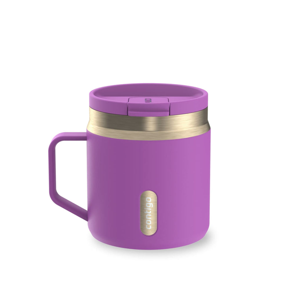Contigo SnapSeal Leakproof Stainless Steel Reusable Travel Tumbler,Black/Bronze, 14 oz | 5QOZ