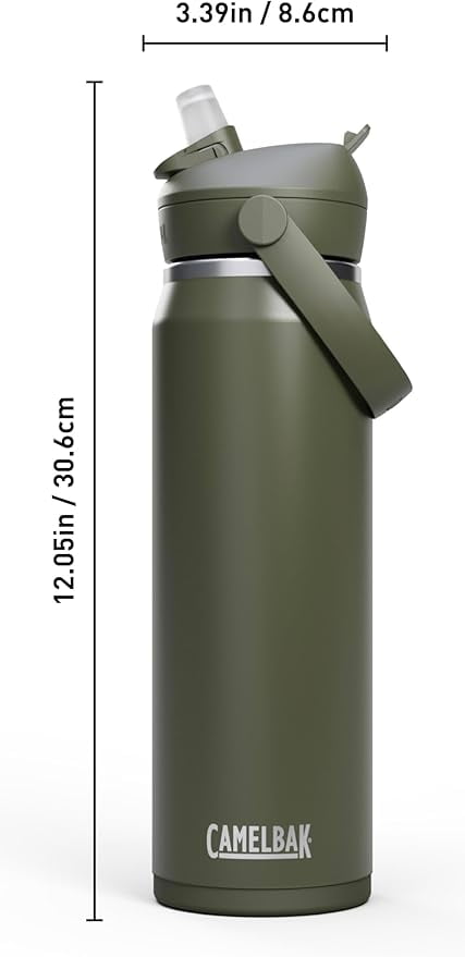 CamelBak Thrive™ Flip Straw Insulated Stainless Steel Water Bottle, 25 oz, Sierra Red | 7OB2