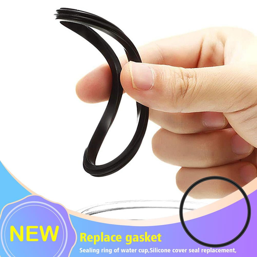 6 Pcs Replacement Rubber Lid Seals Compatible with 16 &amp; 20 oz Contigo Snapseal Byron Travel Mug , Leak-Proof Rubber Seals Lid Gaskets Replacement for Contigo Mugs (Black) | O06F