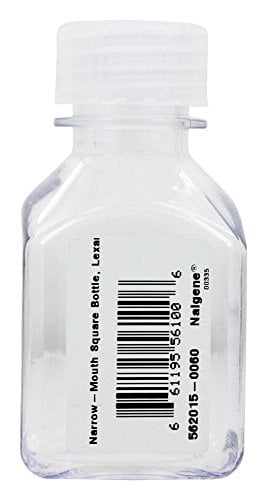 Nalgene Transparent Lexan Polycarbonate Square Storage Bottle - 8 oz. - Clear | JURV