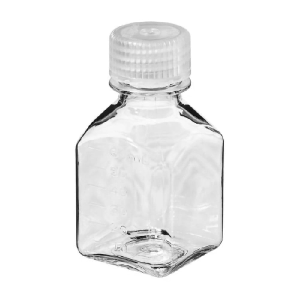 Nalgene Transparent Lexan Polycarbonate Square Storage Bottle - 8 oz. - Clear | JURV
