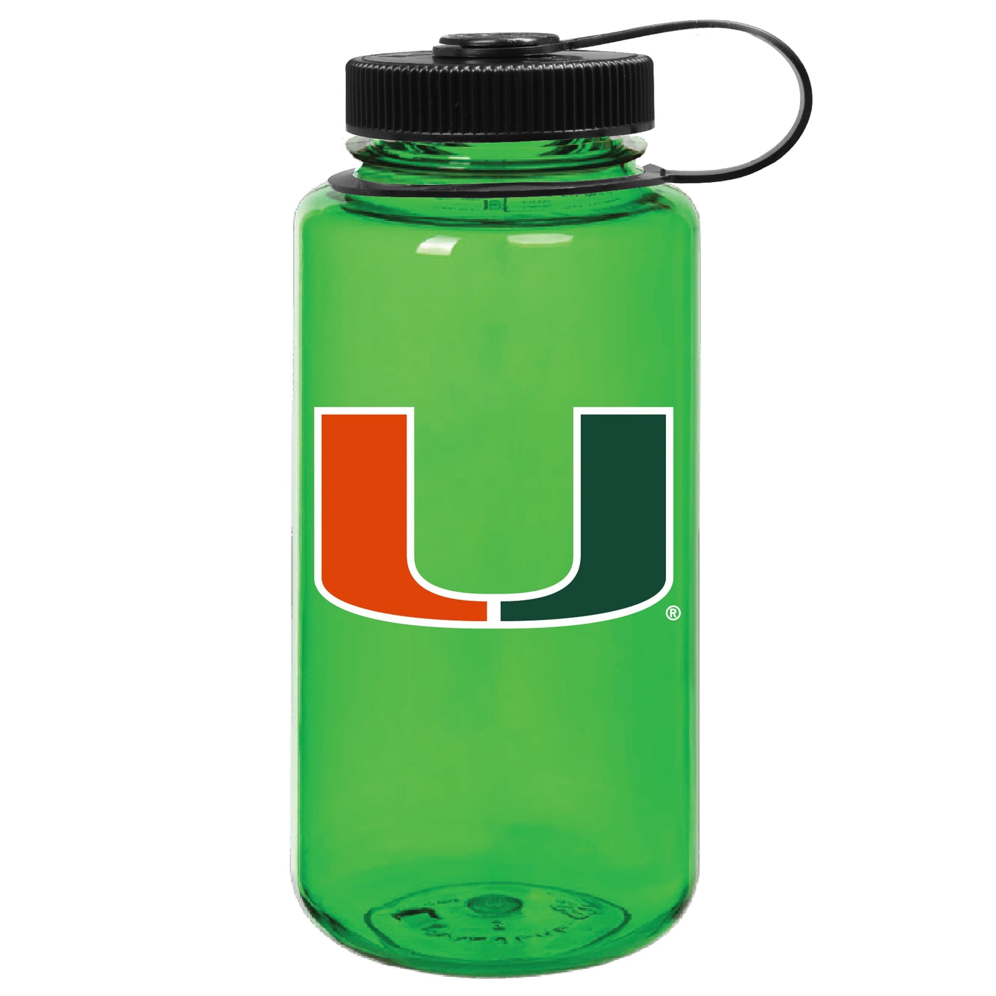 Green Miami Hurricanes 32oz. Nalgene Sustainable Wide Mouth Water Bottle | DWMX