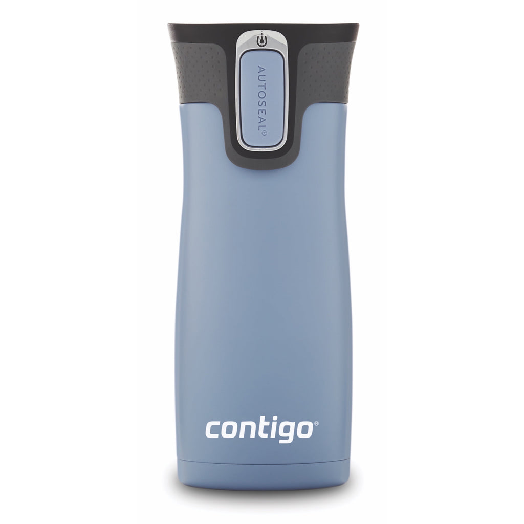 Contigo AUTOSEAL West Loop 2.0 Travel Mug, 16 oz., Stainless Steel with Black Button | 24ZC
