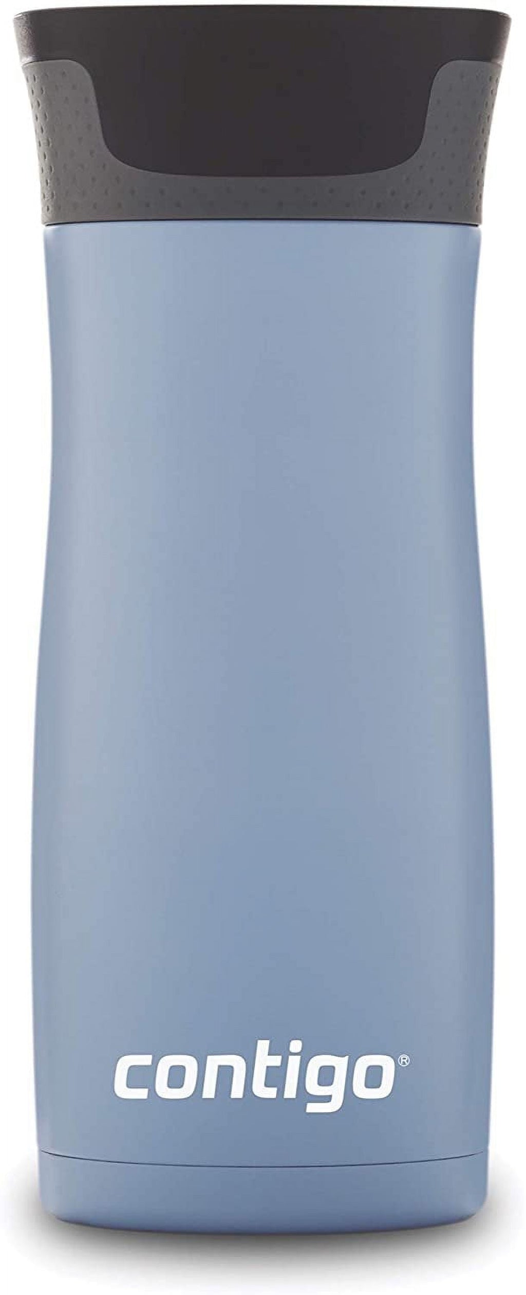 Contigo AUTOSEAL West Loop 2.0 Travel Mug, 16 oz., Stainless Steel with Black Button | 24ZC