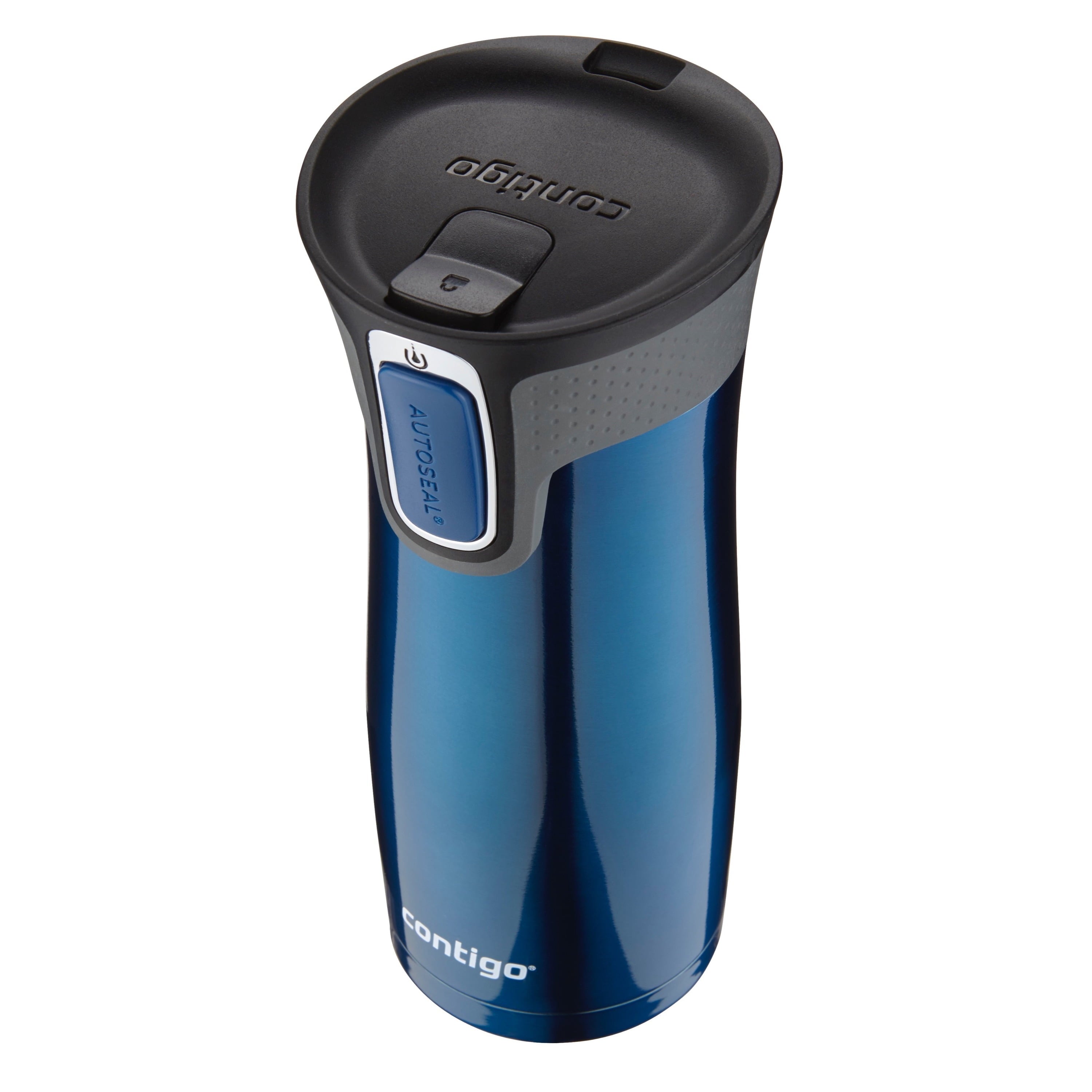 Contigo AUTOSEAL West Loop 2.0 Travel Mug, 16 oz., Stainless Steel with Black Button | 24ZC