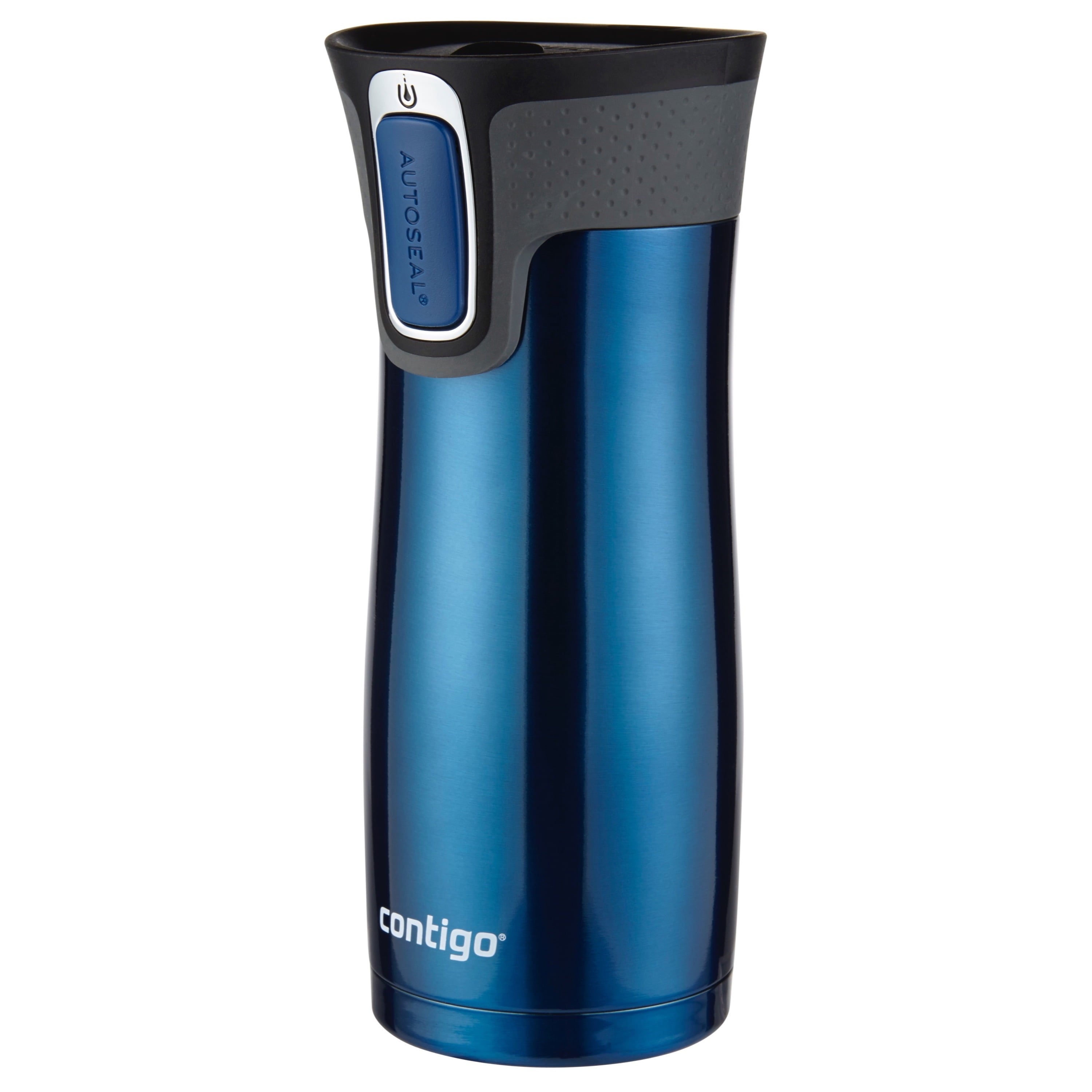 Contigo AUTOSEAL West Loop 2.0 Travel Mug, 16 oz., Stainless Steel with Black Button | 24ZC