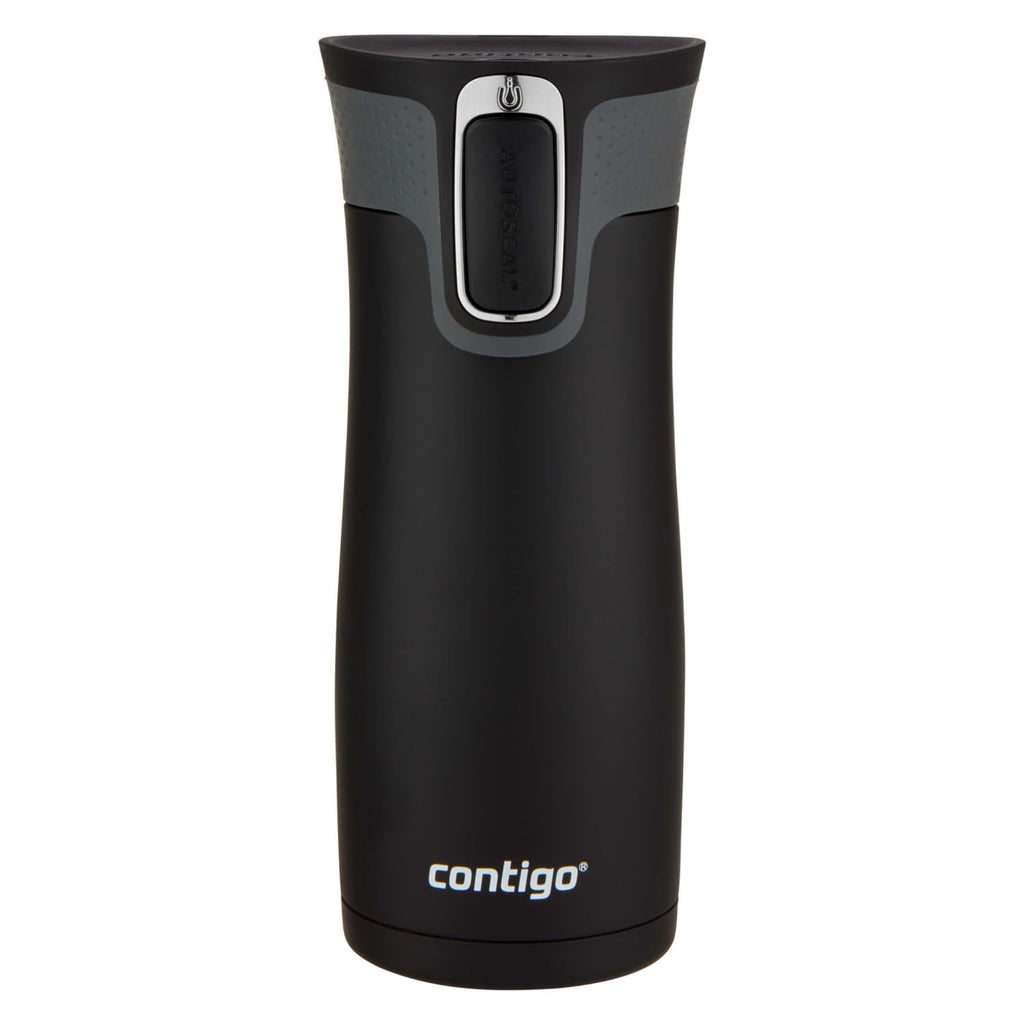Contigo AUTOSEAL West Loop 2.0 Travel Mug, 16 oz., Stainless Steel with Black Button | 24ZC