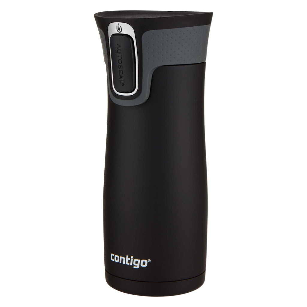 Contigo AUTOSEAL West Loop 2.0 Travel Mug, 16 oz., Stainless Steel with Black Button | 24ZC