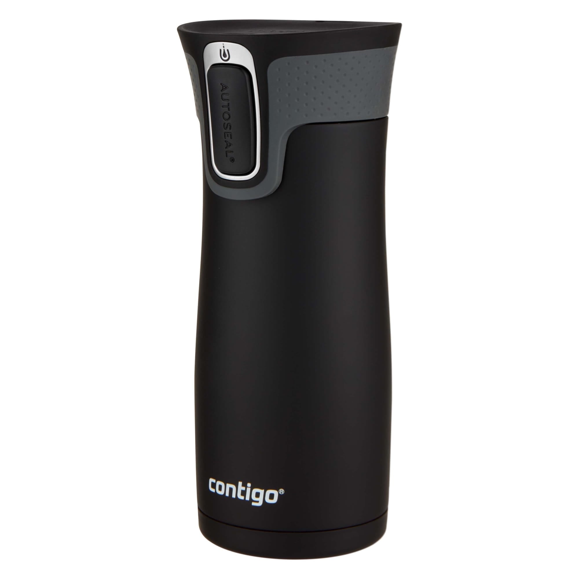 Contigo AUTOSEAL West Loop 2.0 Travel Mug, 16 oz., Stainless Steel with Black Button | 24ZC