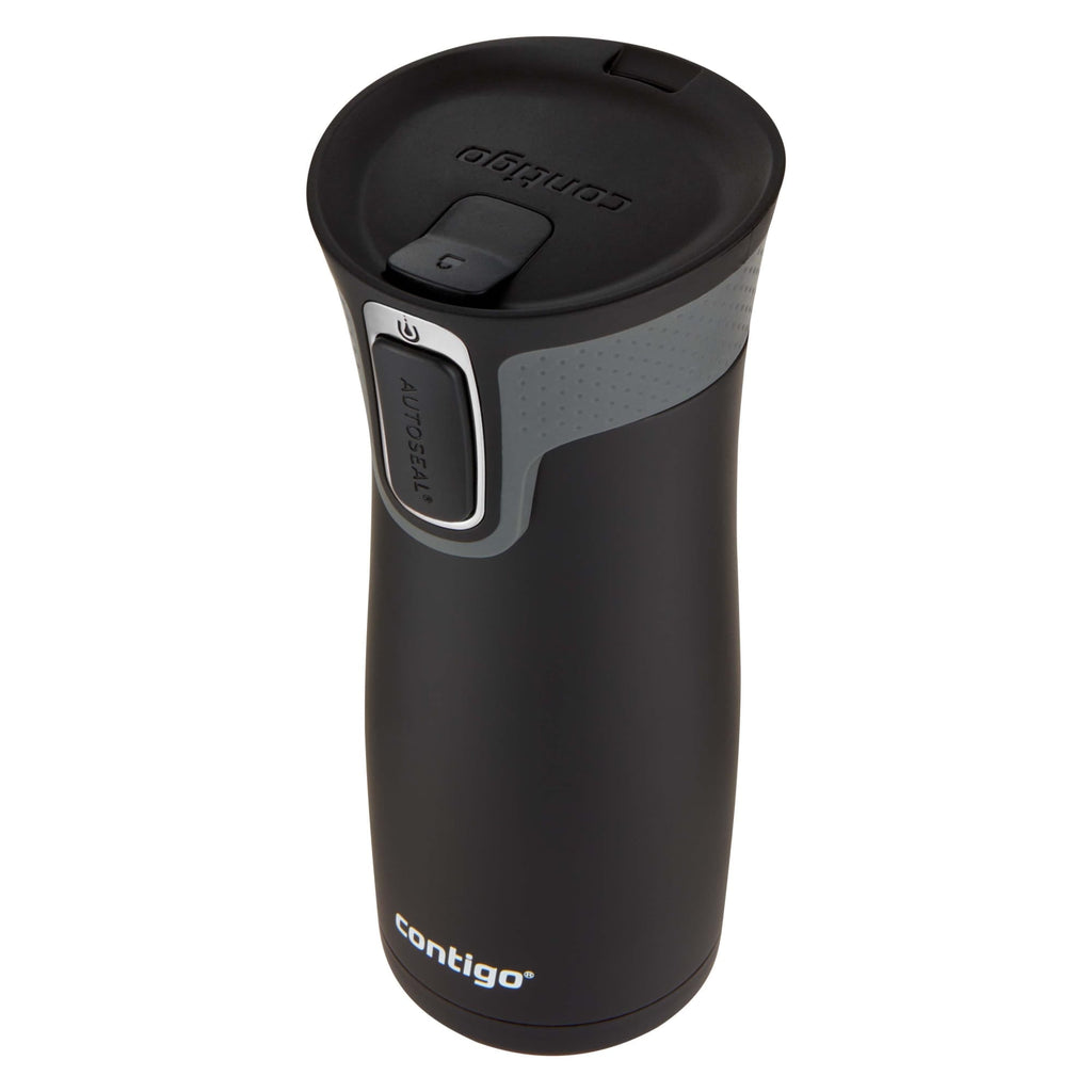 Contigo AUTOSEAL West Loop 2.0 Travel Mug, 16 oz., Stainless Steel with Black Button | 24ZC