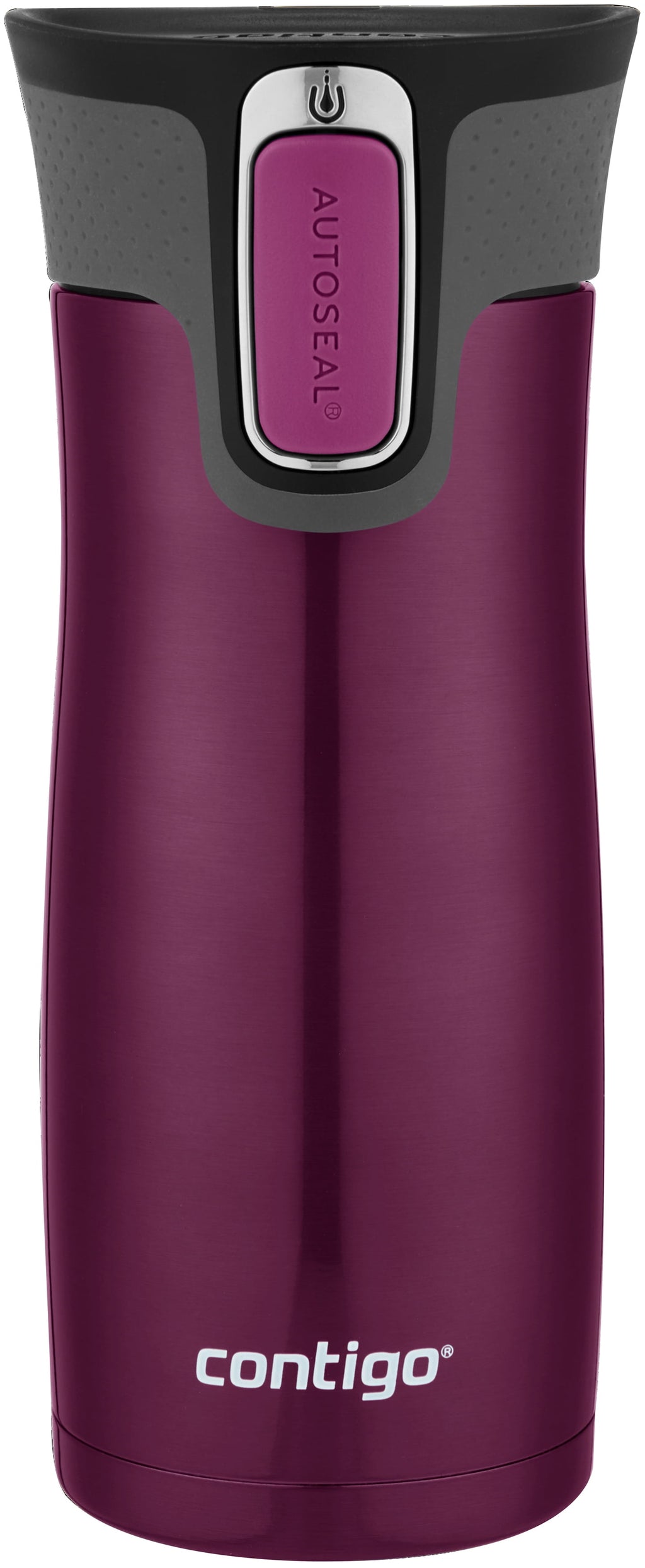 Contigo AUTOSEAL West Loop 2.0 Travel Mug, 16 oz., Stainless Steel with Black Button | 24ZC