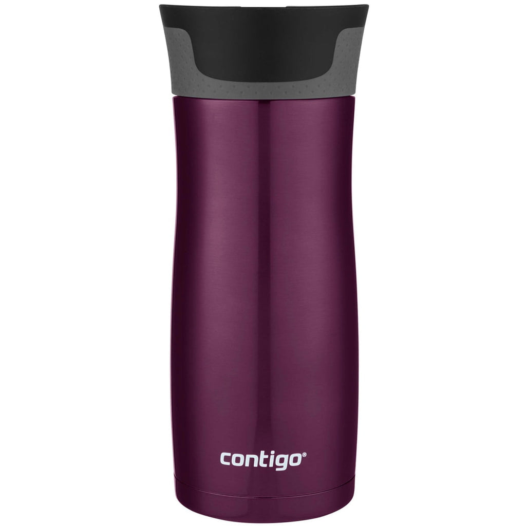 Contigo AUTOSEAL West Loop 2.0 Travel Mug, 16 oz., Stainless Steel with Black Button | 24ZC