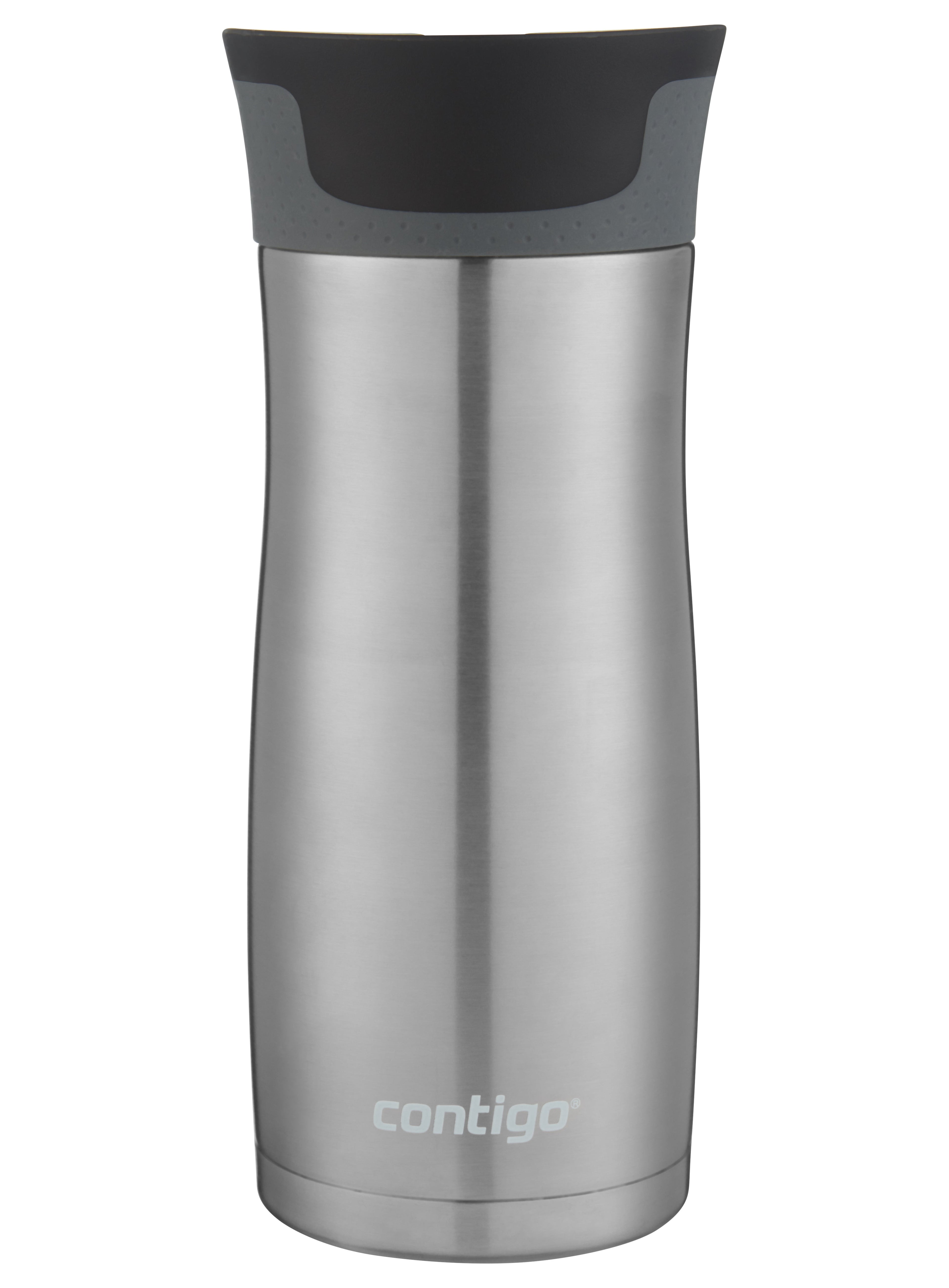 Contigo AUTOSEAL West Loop 2.0 Travel Mug, 16 oz., Stainless Steel with Black Button | 24ZC