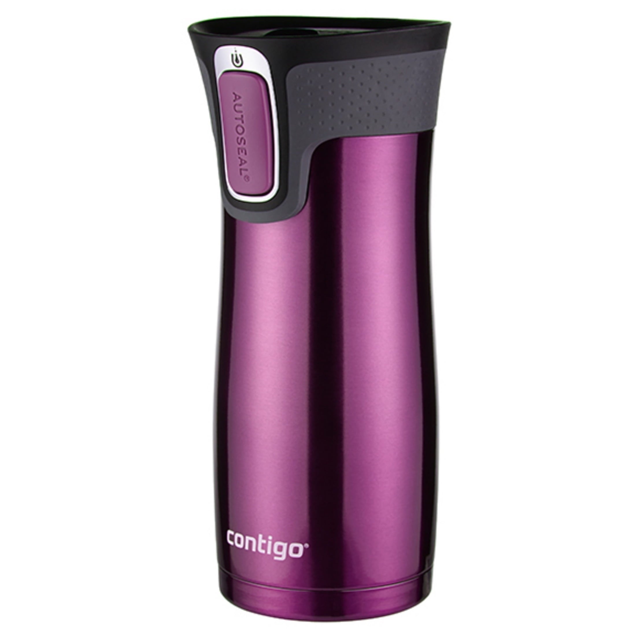 Contigo AUTOSEAL West Loop 2.0 Travel Mug, 16 oz., Stainless Steel with Black Button | 24ZC