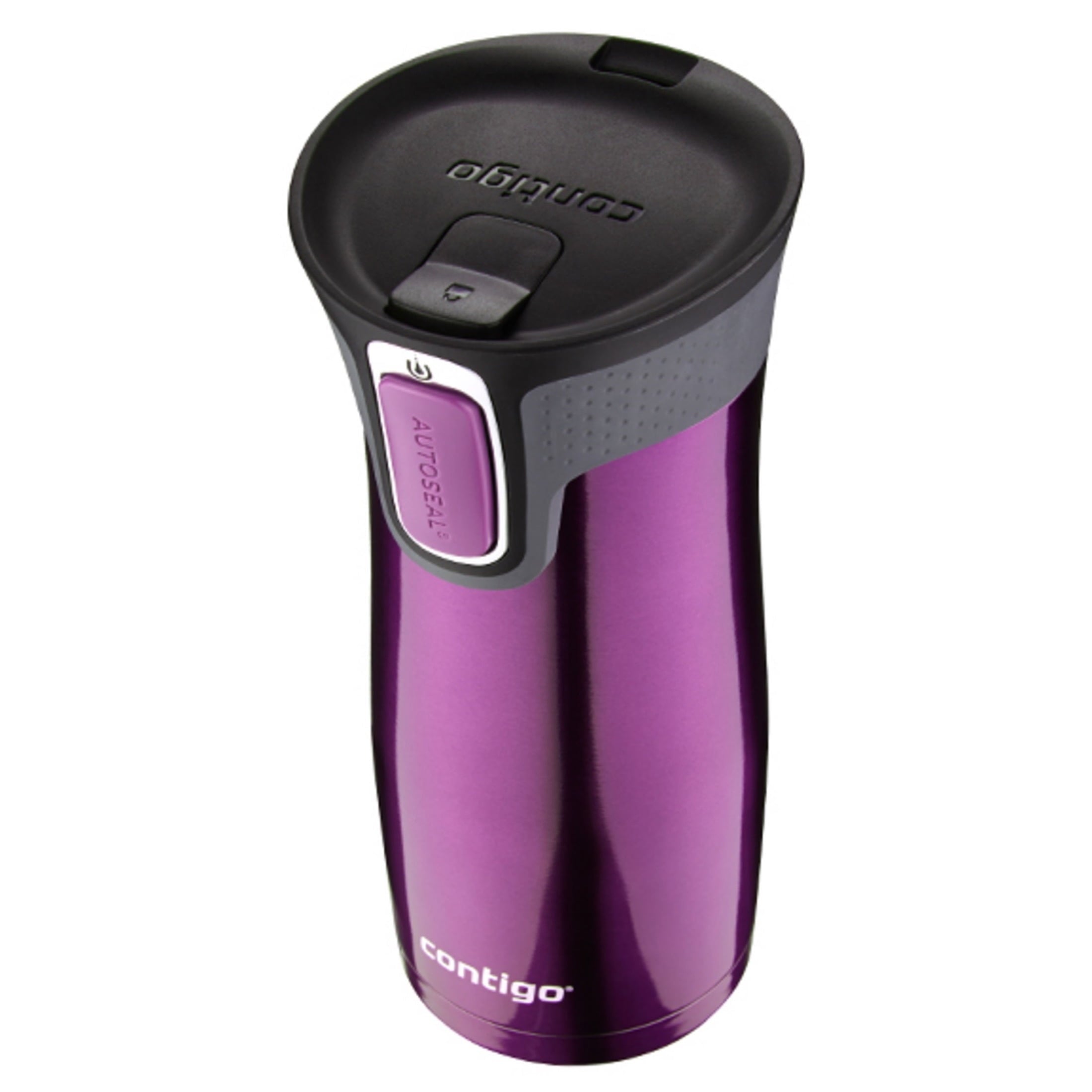 Contigo AUTOSEAL West Loop 2.0 Travel Mug, 16 oz., Stainless Steel with Black Button | 24ZC