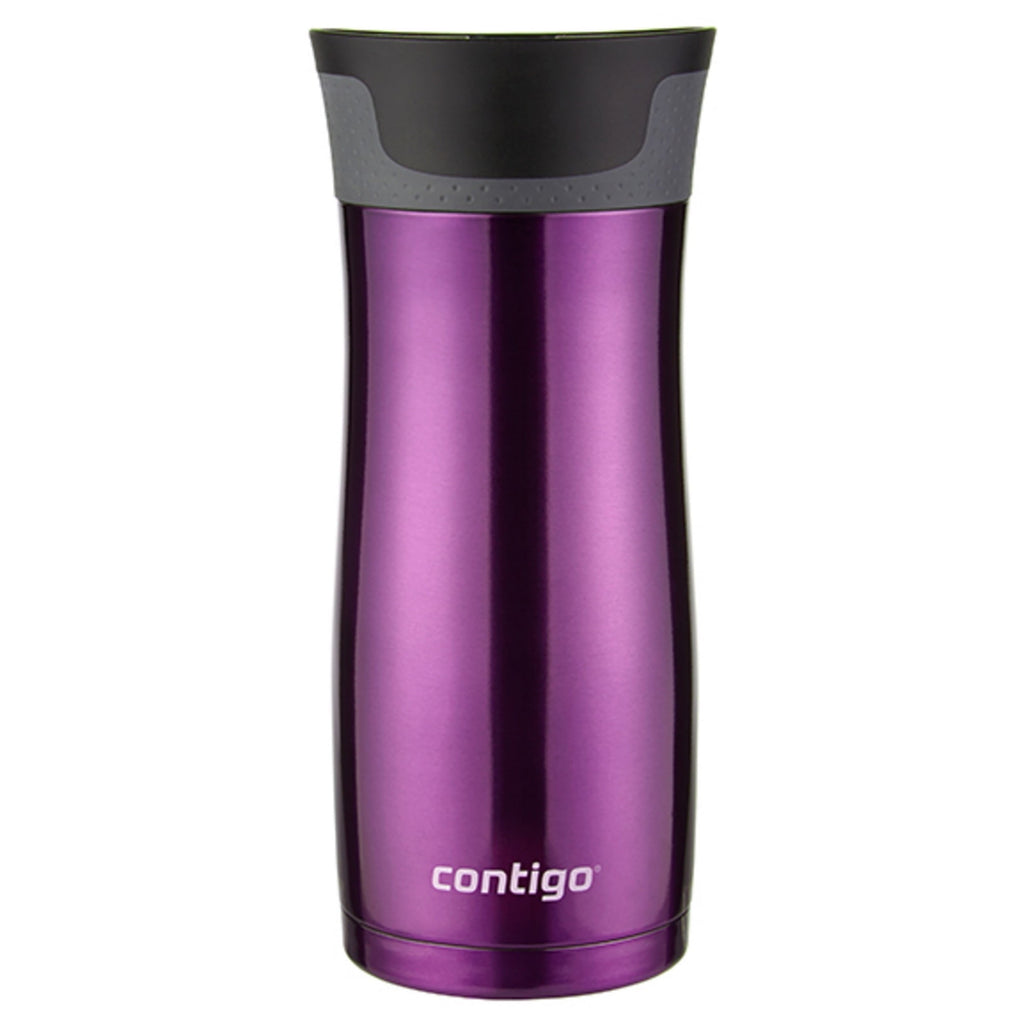 Contigo AUTOSEAL West Loop 2.0 Travel Mug, 16 oz., Stainless Steel with Black Button | 24ZC