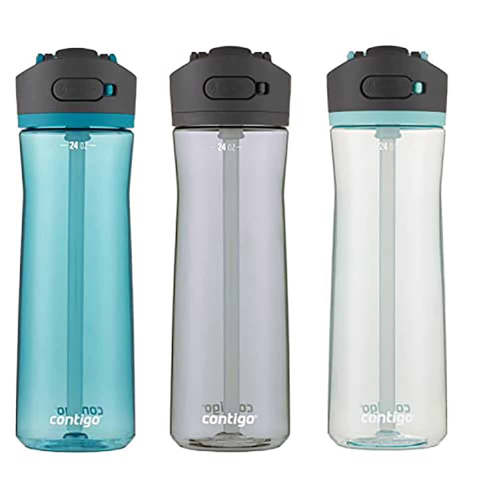 Contigo 24 oz. Ashland 2.0 Water Bottle 3-Pack - Juniper/Sake/Bubble Tea | 0ART